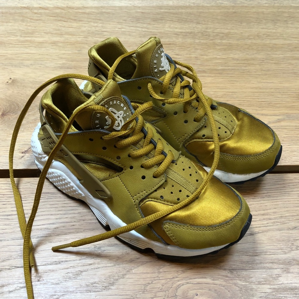 Gold Nike Huarache Sneaker